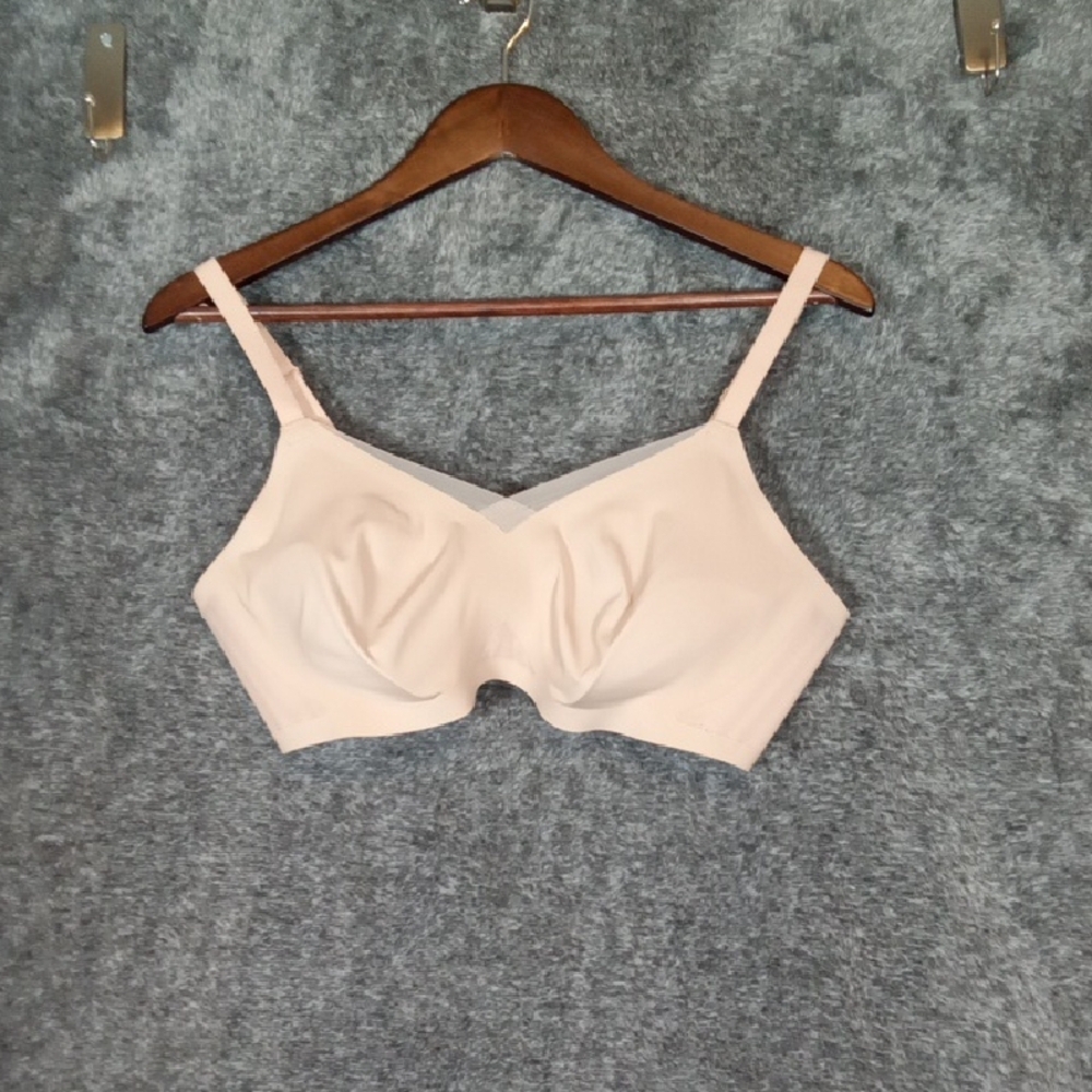 Honeylove Soft Cream Bra Crossover Bra Womens 38/C Intimates - Picture 3 of 7